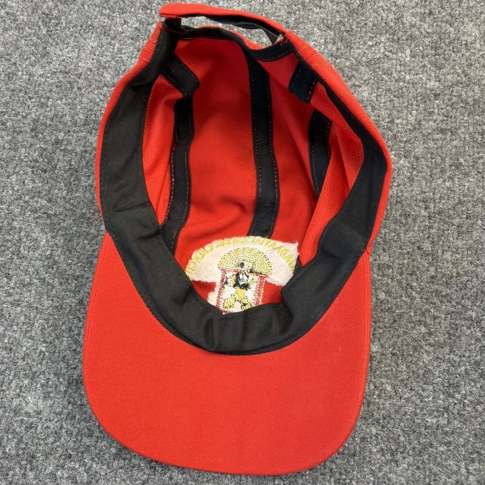 Vintage 1ª Brigada Aviacion Del Ejercito Red Military Hat Cap‎ Gold Laurel Army